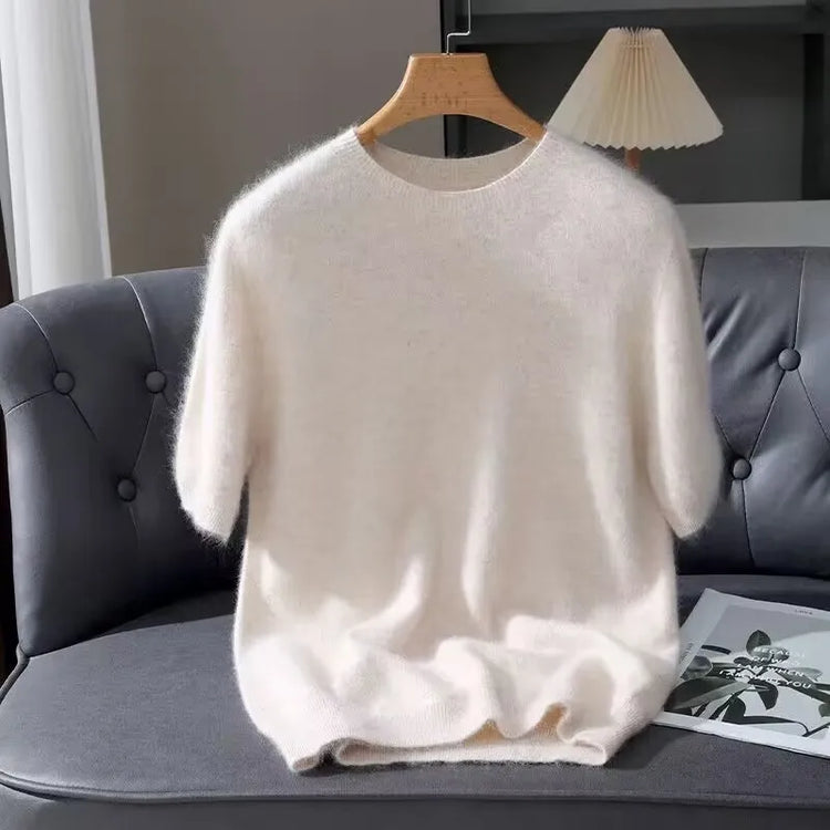 Men's Short-Sleeve Knit Sweater