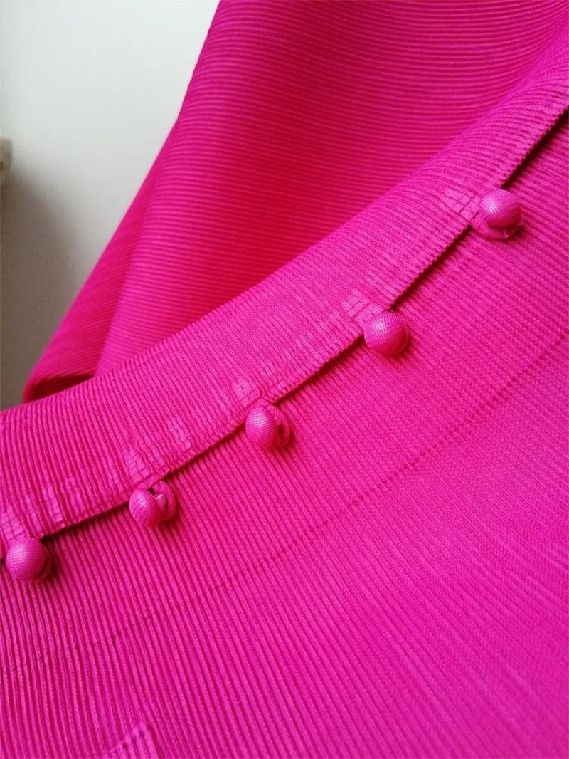 Pleated Bat-Sleeve Cropped Jacket