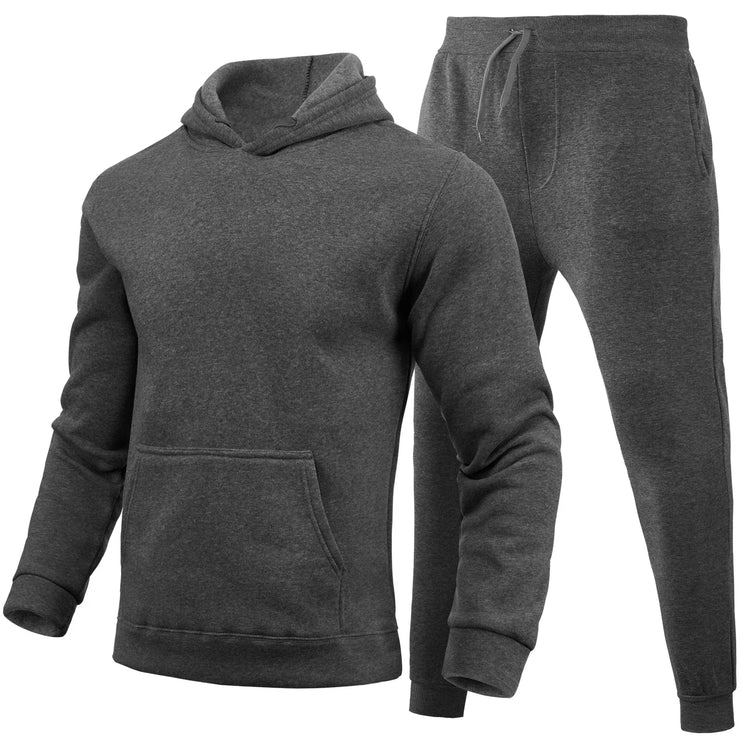 Men's Hooded Sweatshirt & Pants Set
