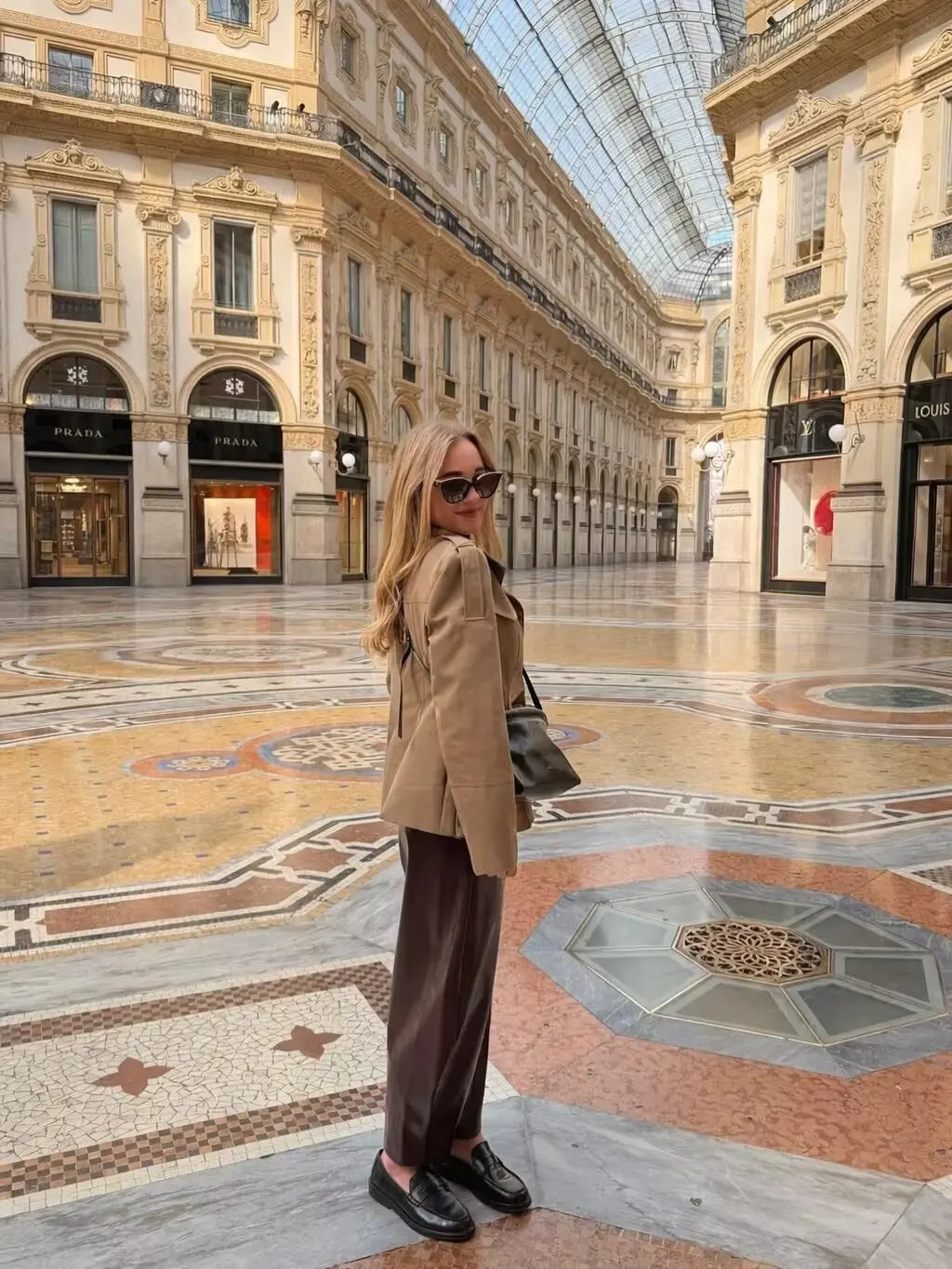 Stand-Collar Single-Breasted Jacket