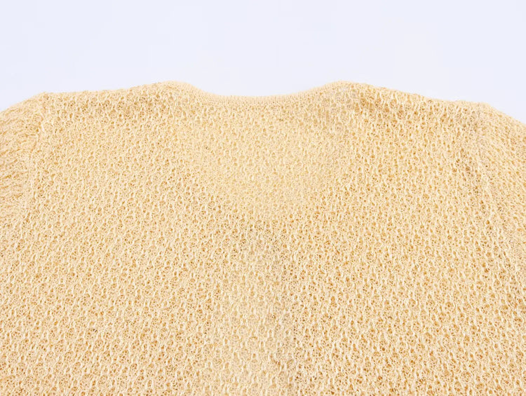 Pearl-Trim Knit Sweater Vest