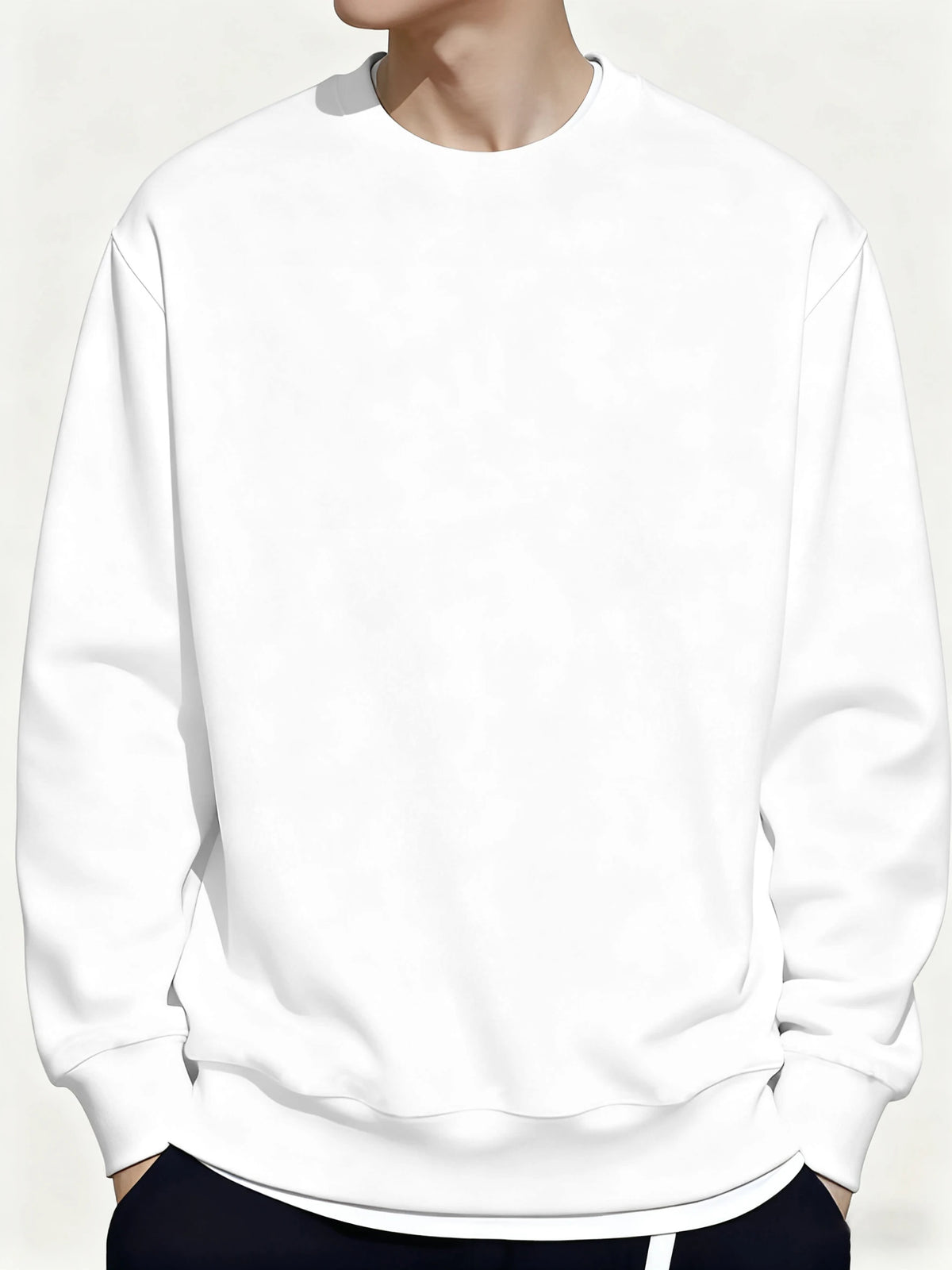 Men's Loose Pullover Sweatshirt Top