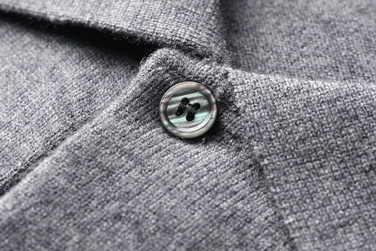 Men's Knit Polo Sweater