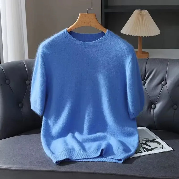 Men's Short-Sleeve Knit Sweater