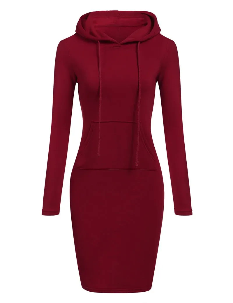 Hooded Sweatshirt Dress