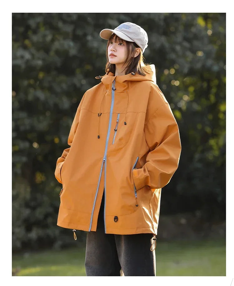 Outdoor Waterproof Hiking Jackets Woman Windbreaker Rain Coat Autumn New Fishing Camping Windproof Cycling Jacket Women Clothing