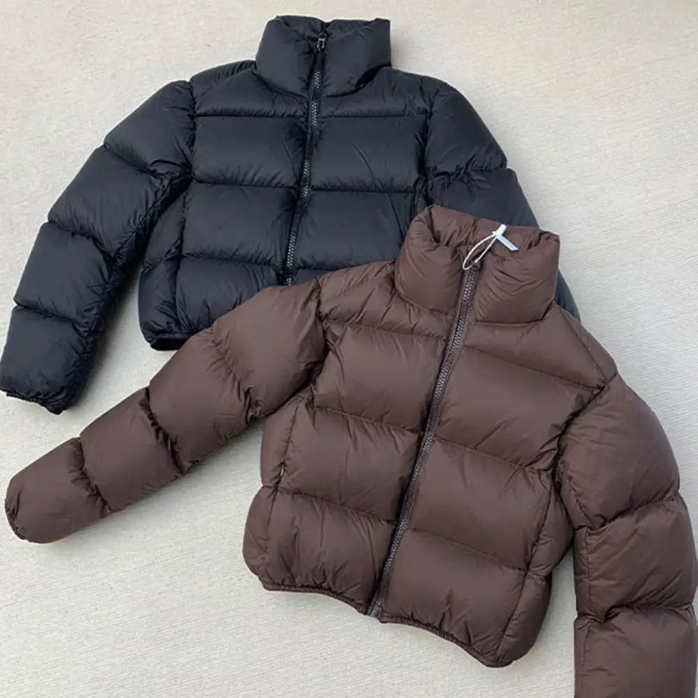 Women Autumn Winter Short Down Jacket Stand Collar Warm Casual Elegant Sleeveless Coats Outdoor Quilted Travel Jackets Clothes