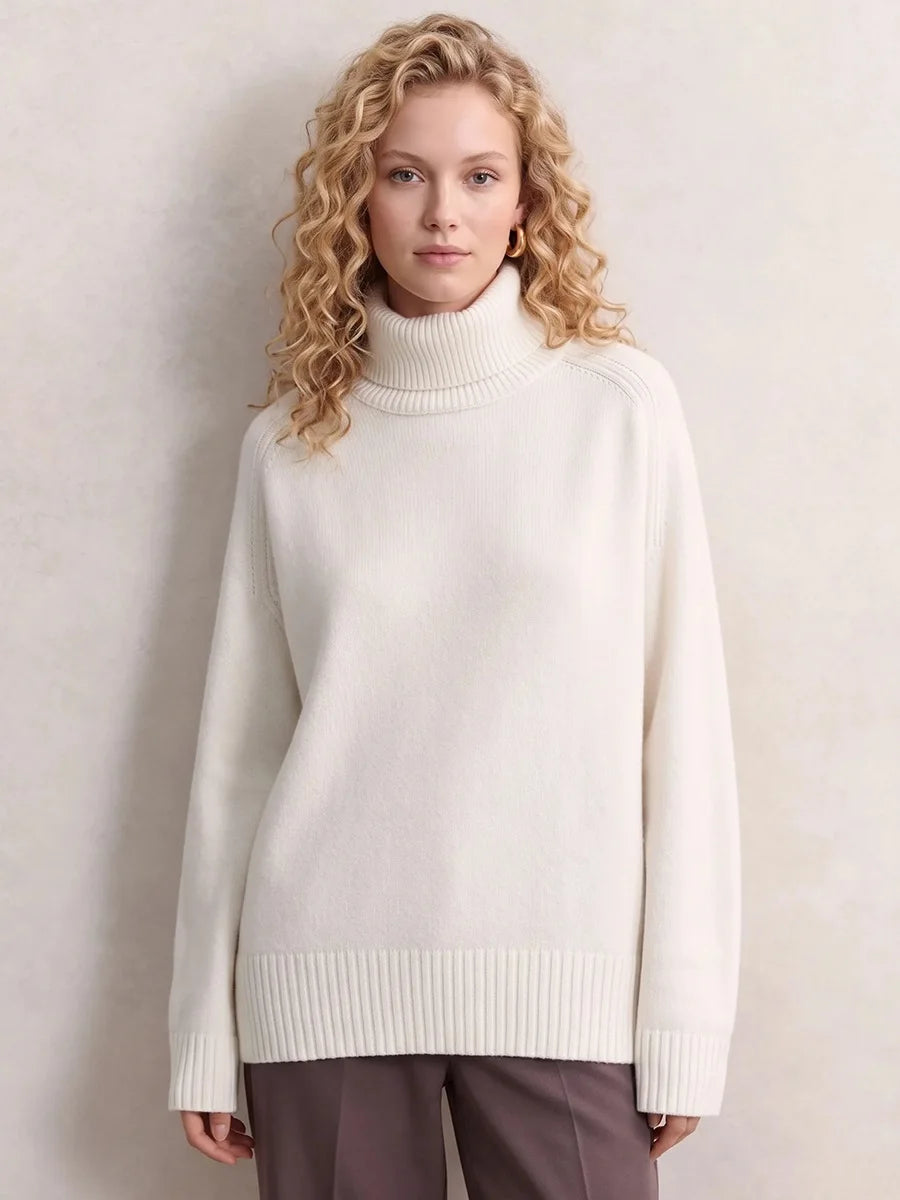 Oversized Chunky Turtleneck Sweater