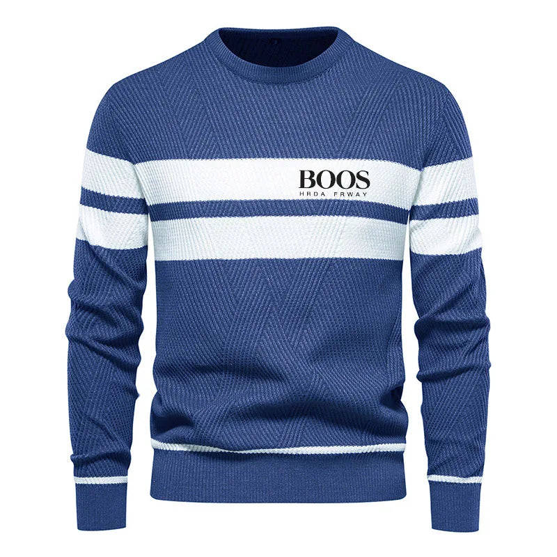 Men's Striped Knit Sweater