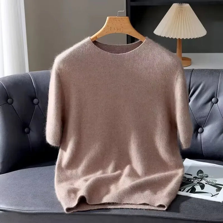 Men's Short-Sleeve Knit Sweater