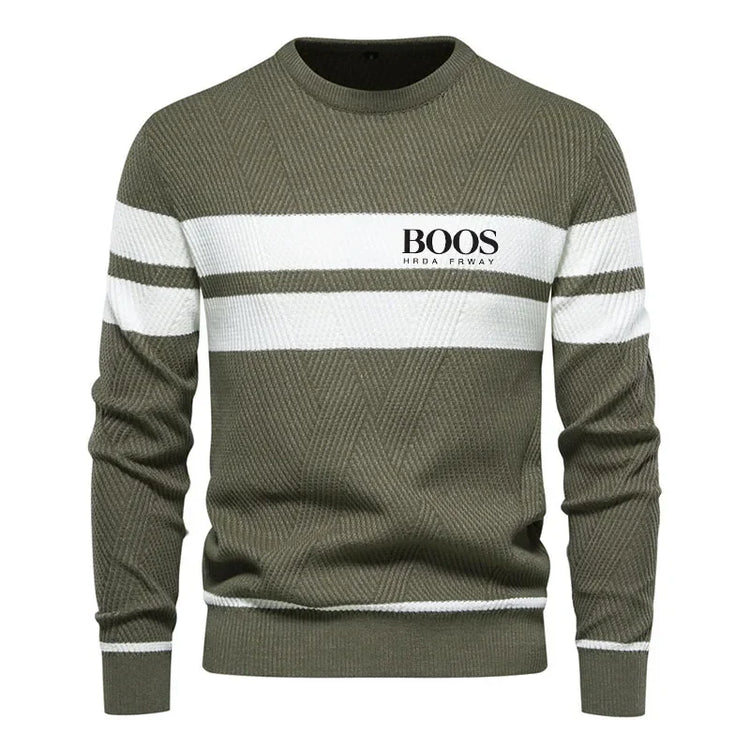 Men's Striped Knit Sweater