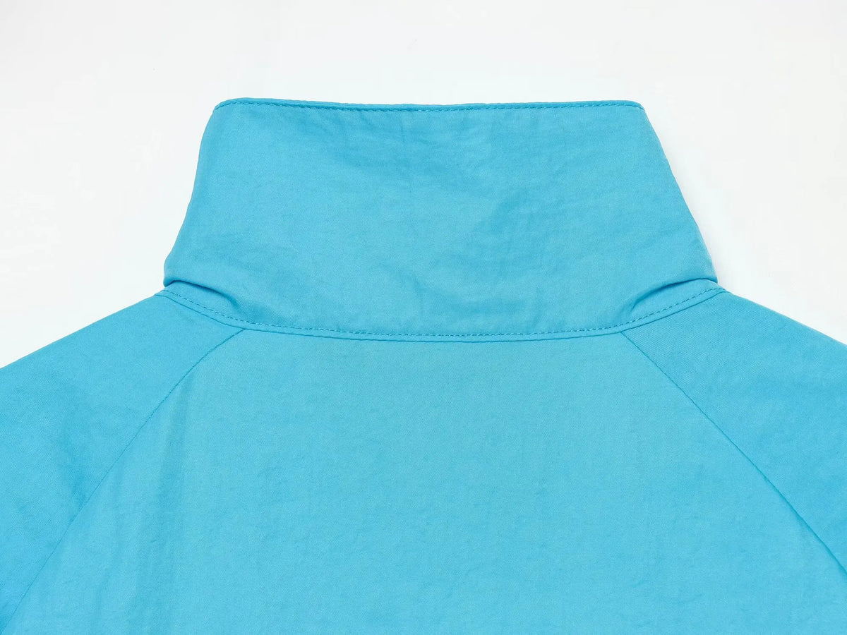 Stand-Collar Zip Pocket Jacket
