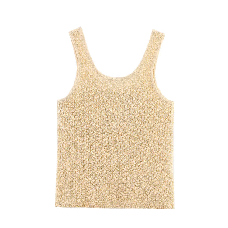 Pearl-Trim Knit Sweater Vest