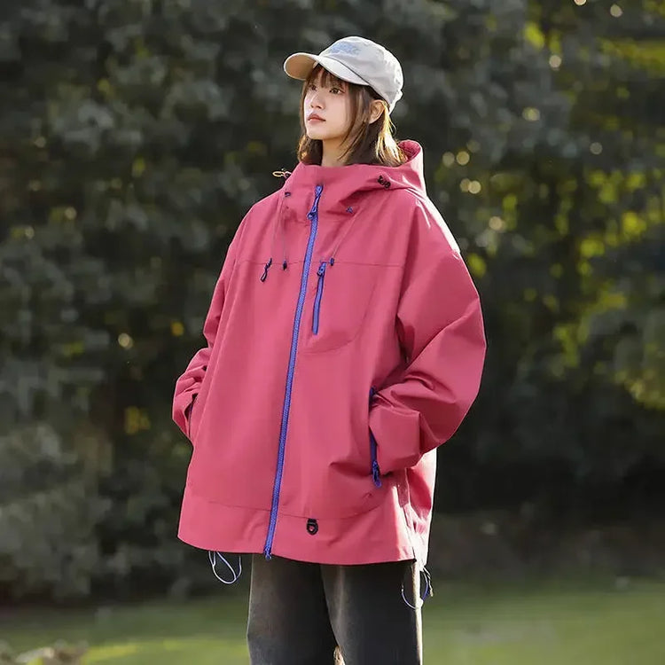Outdoor Waterproof Hiking Jackets Woman Windbreaker Rain Coat Autumn New Fishing Camping Windproof Cycling Jacket Women Clothing