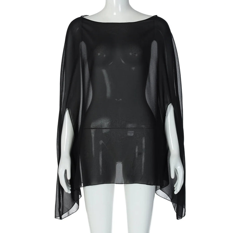 Sheer Chiffon Blouse