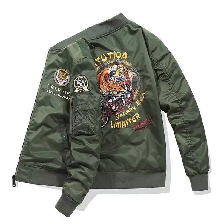 Men's Motorcycle Bomber Jacket