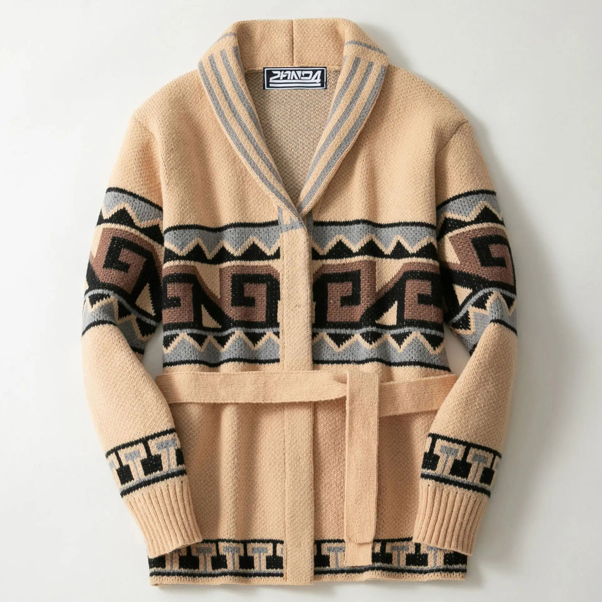 Men's Striped Jacquard Cardigan Sweater