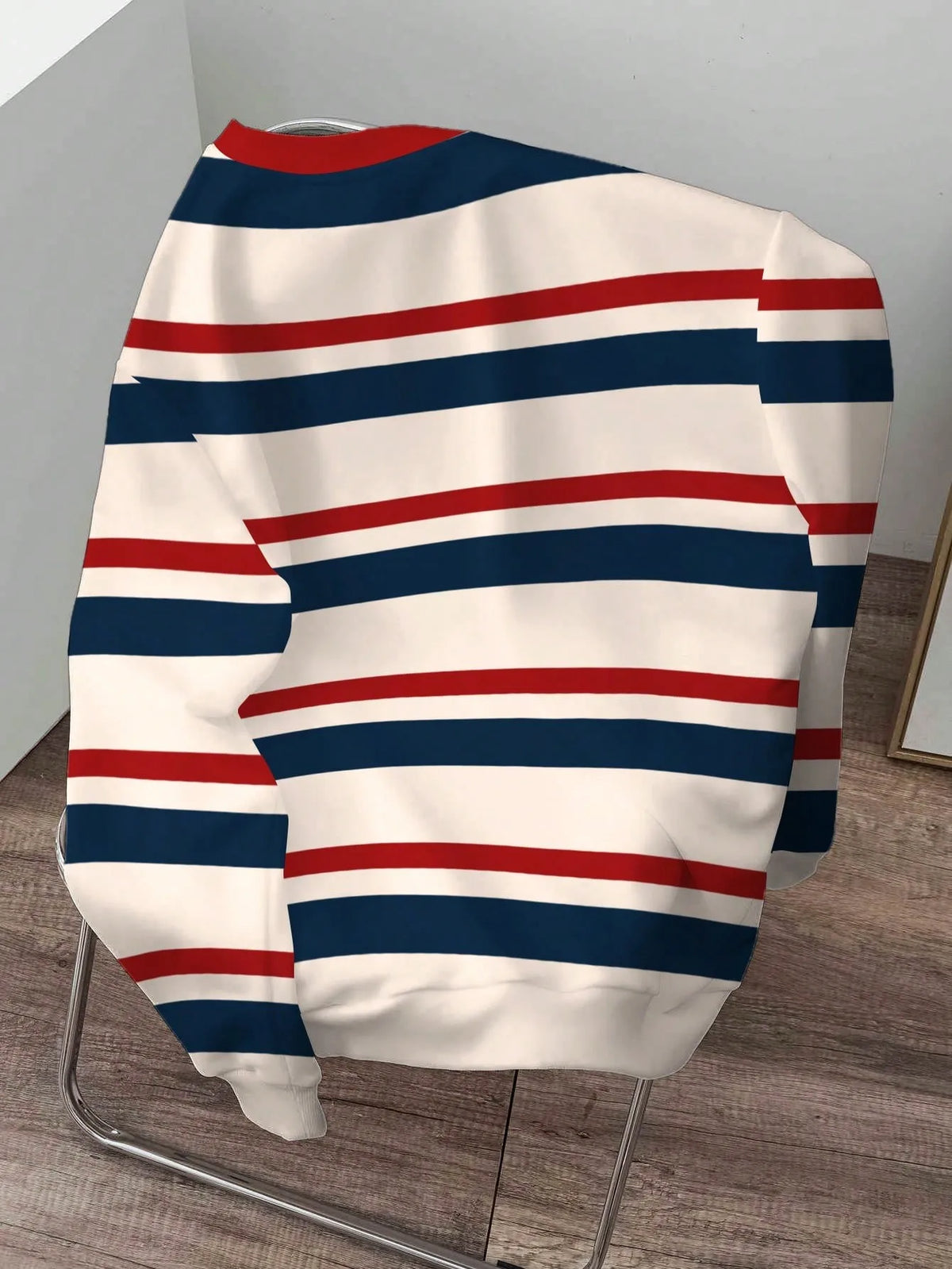 Men's Striped Print Sweater