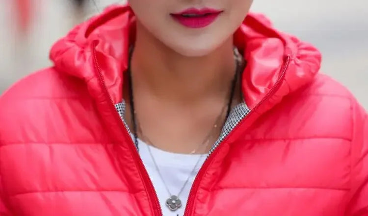 Cropped Hooded Puffer Jacket