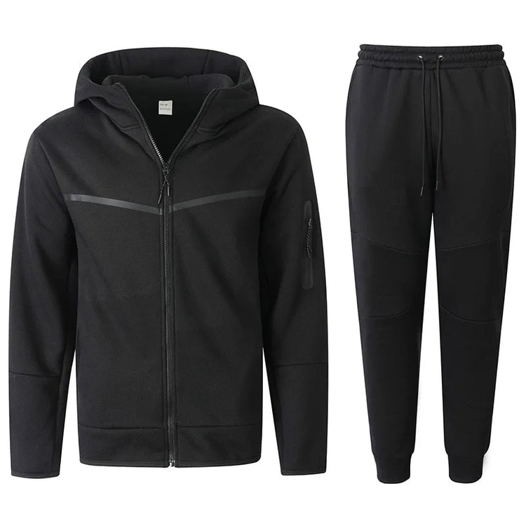 Men's Fleece-Lined Hoodie & Pants Set