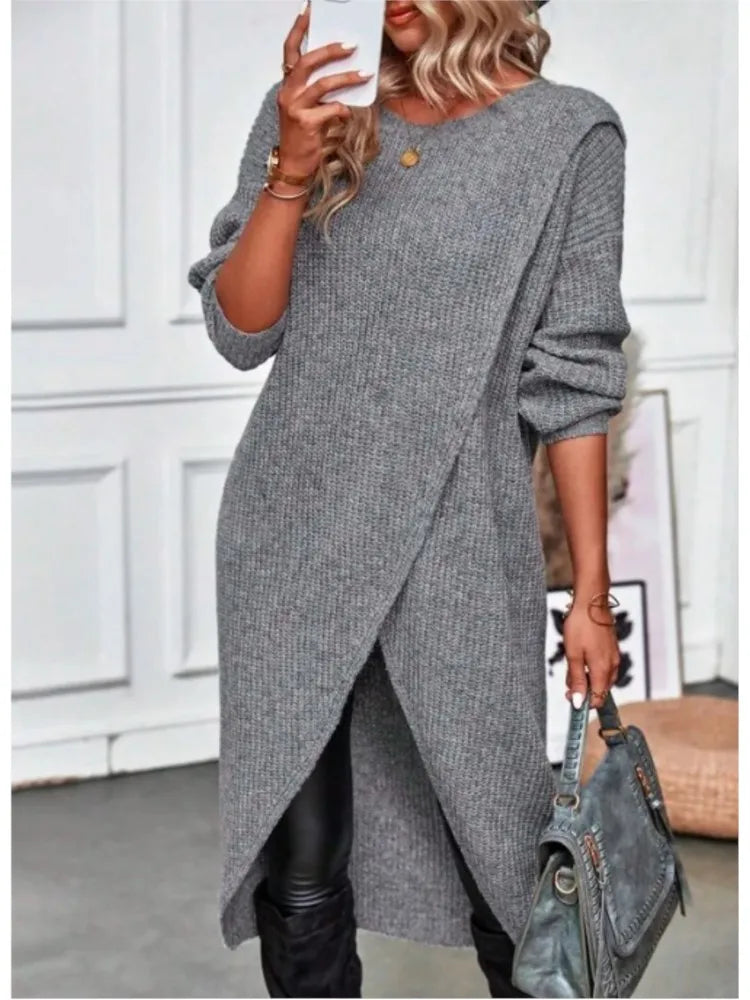 Knit Sweater Midi Dress