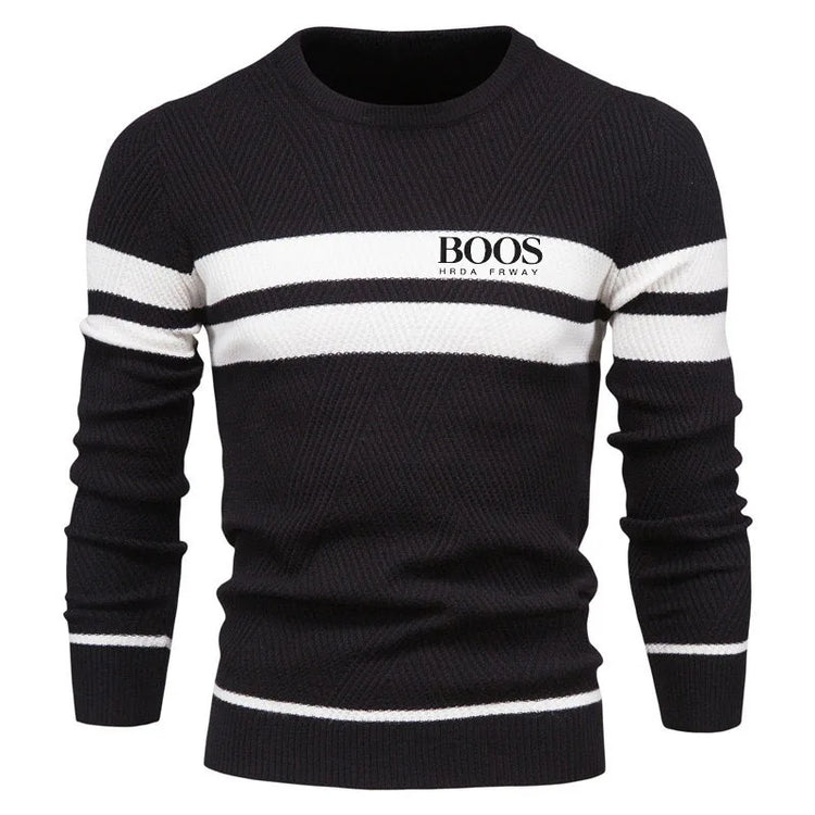 Men's Striped Knit Sweater