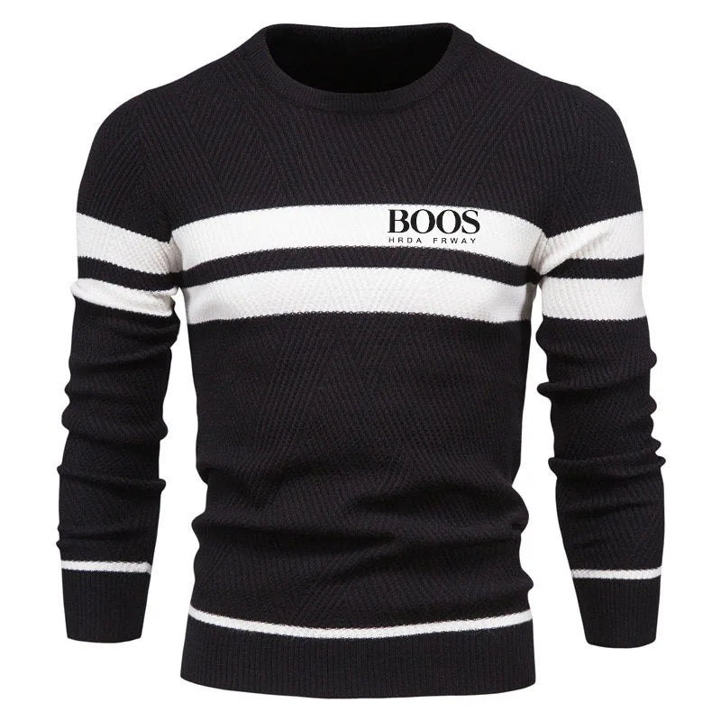 Men's Striped Knit Sweater