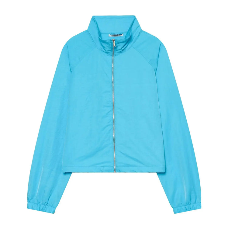Stand-Collar Zip Pocket Jacket