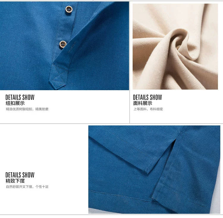 Men's Slim Stand-Collar Shirt