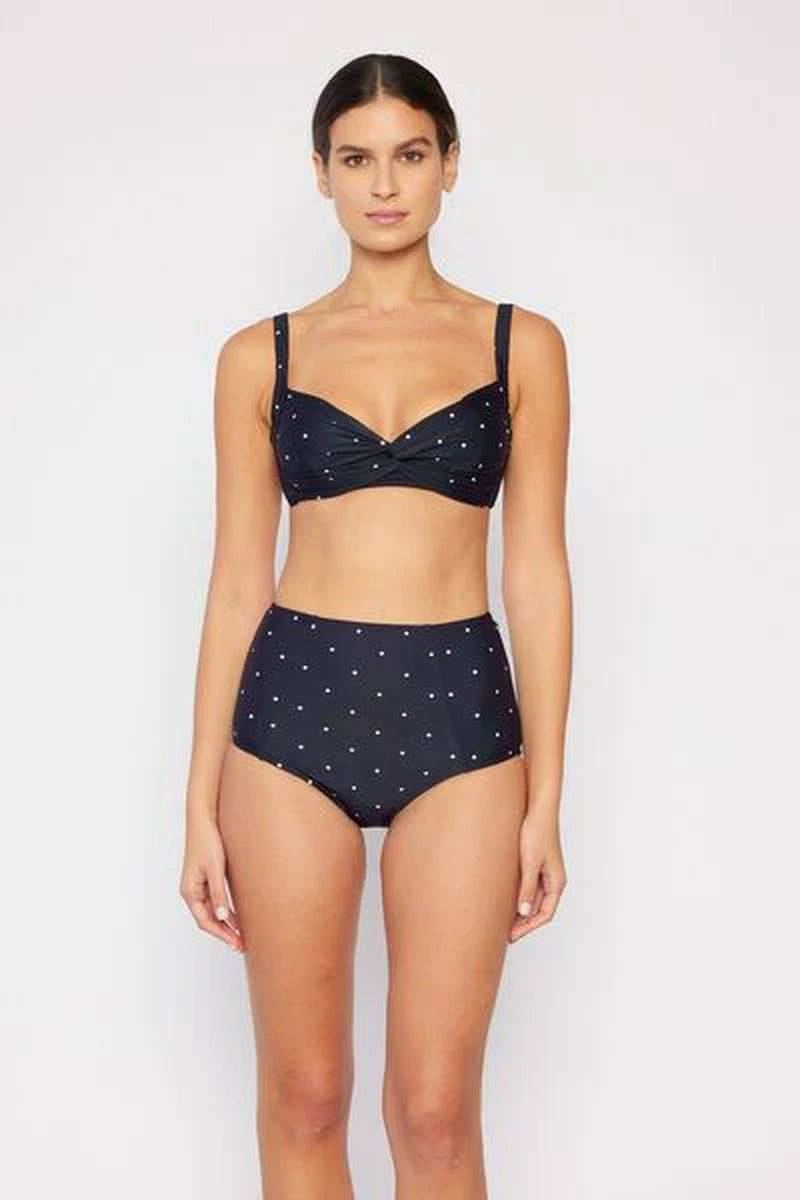 Marina West Swim Take a Dip Twisted High-Rise Bikini Set